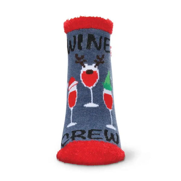 Tis The Season To Wine Low Cut Socks