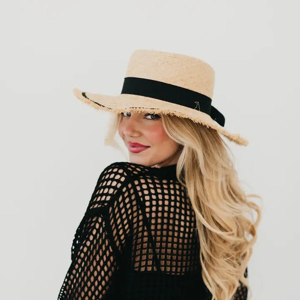Blaze Bow Fringe Sun Hat