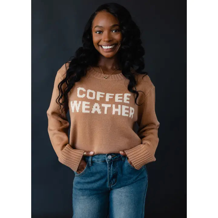 Coffee Weather Sweater Light Brown
