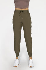 High Waist Active Joggers Ivy Green