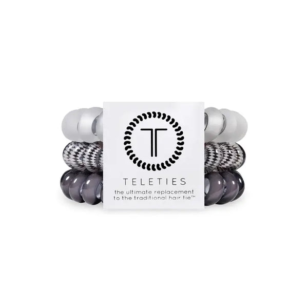 Teleties Large 3 Pack Silver Flames