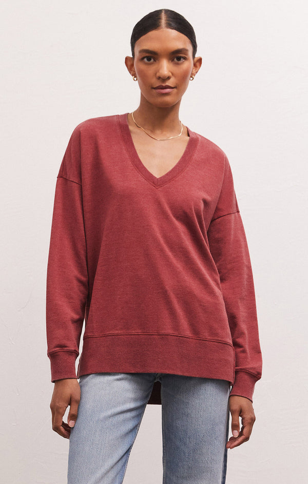 Modern Vneck Weekender Ruby