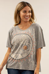 Uma Tree Of Life Tee Heather Grey