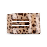 Teleties Medium Flat Rectangle Hair Clip Blonde Tortoise