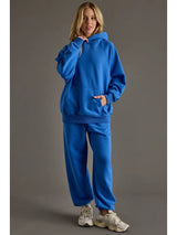 Cozy Hooded Sweatshirt Blue