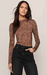 Onyx Snake Top Cocoa Bean