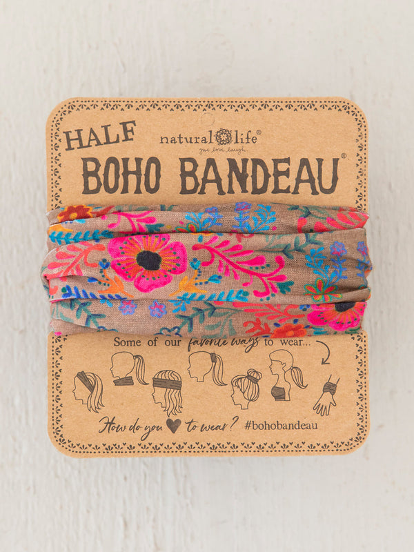 Half Boho Bandeau Mushroom Rustic