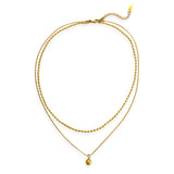 Beaded Double Layer Necklace