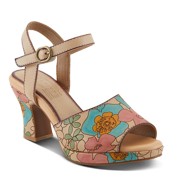 Camryn Heels Peach Multi