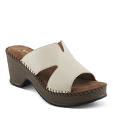 Deltana Heeled Sandals Bone