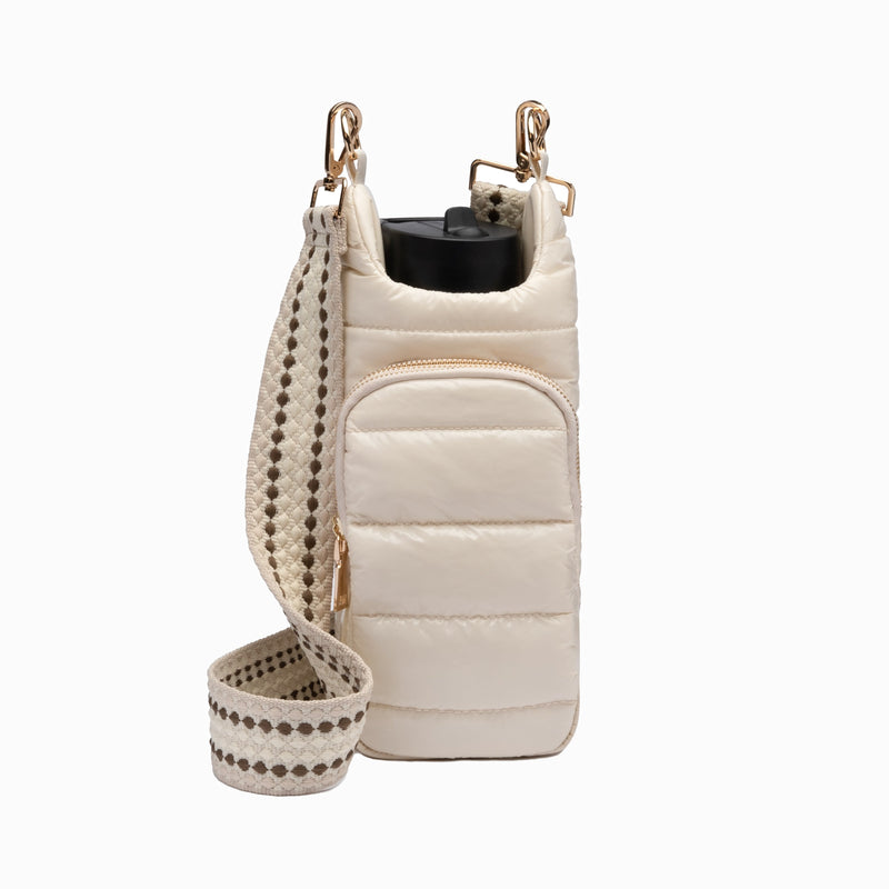 HydroBag Crossbody Ivory Glossy | Light Patterned