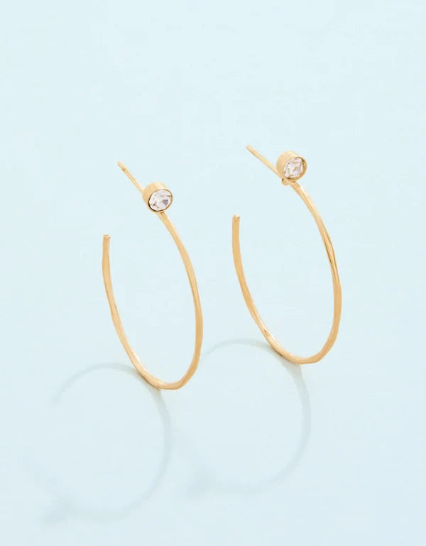 Ultrathin Hoop Earrings 24mm