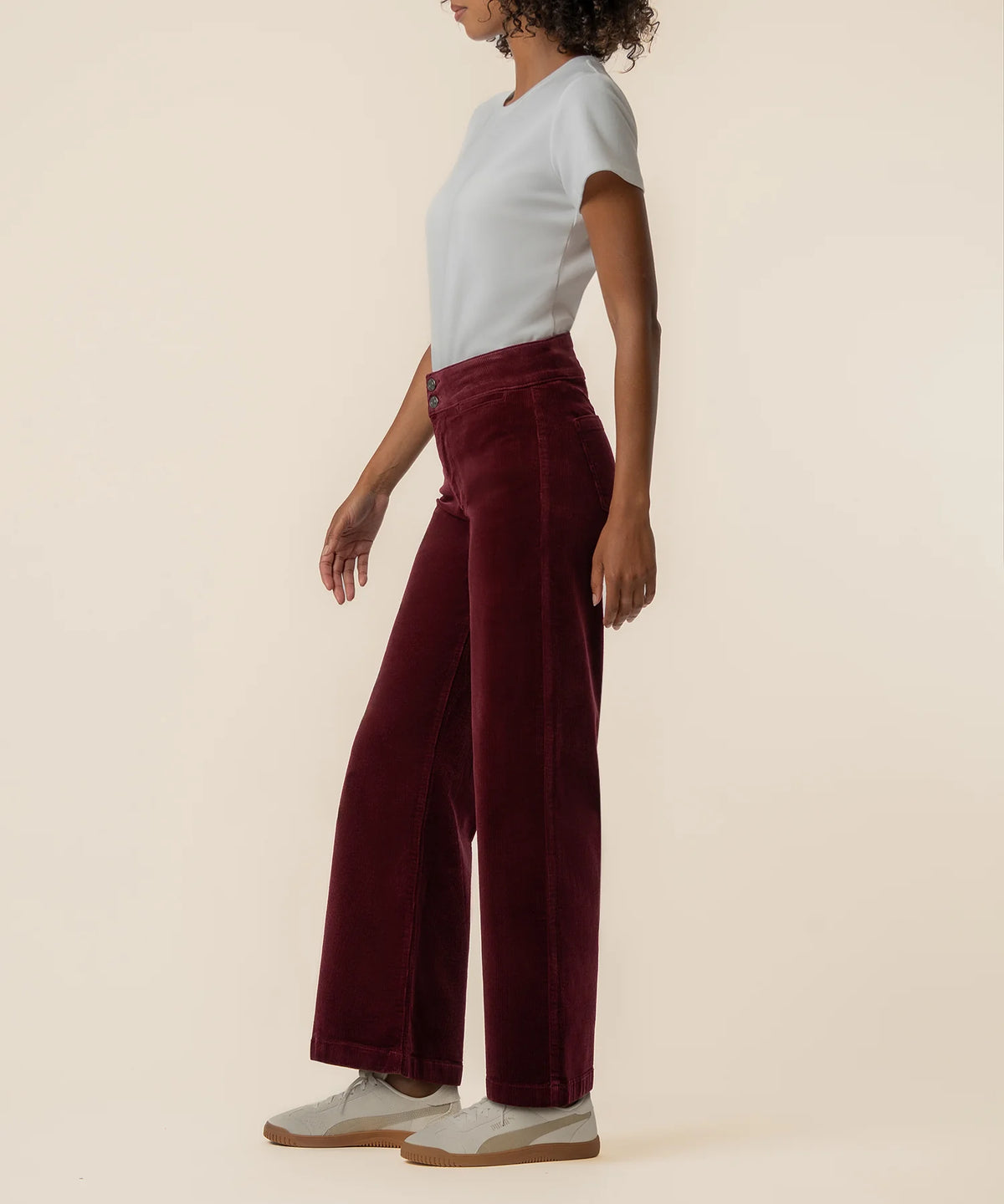 Meg Wide Leg Welt Pocket Corduroy Pants