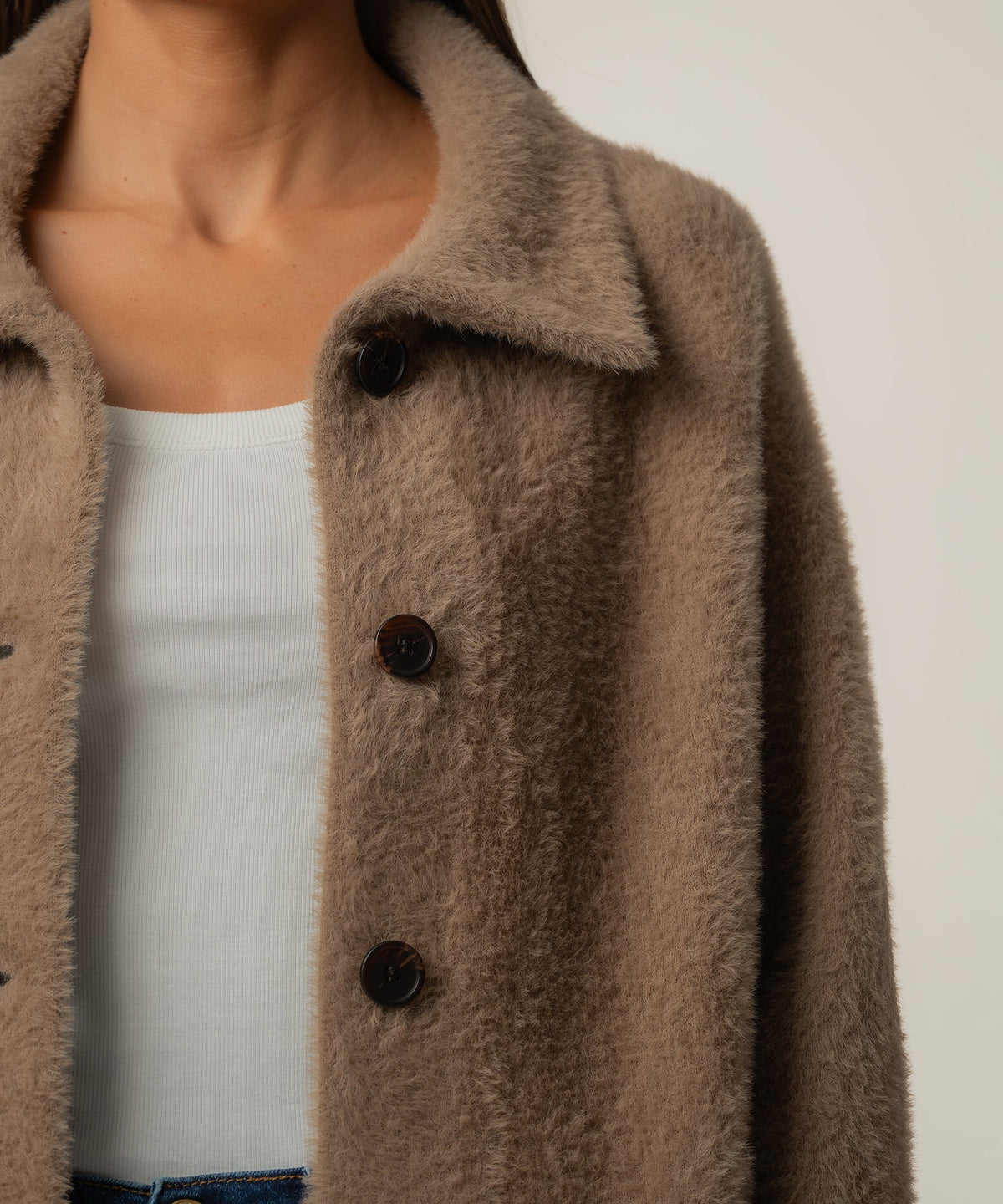 Blythe Button Front Long Sweater Jacket