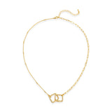 Dainty Square Links Necklace