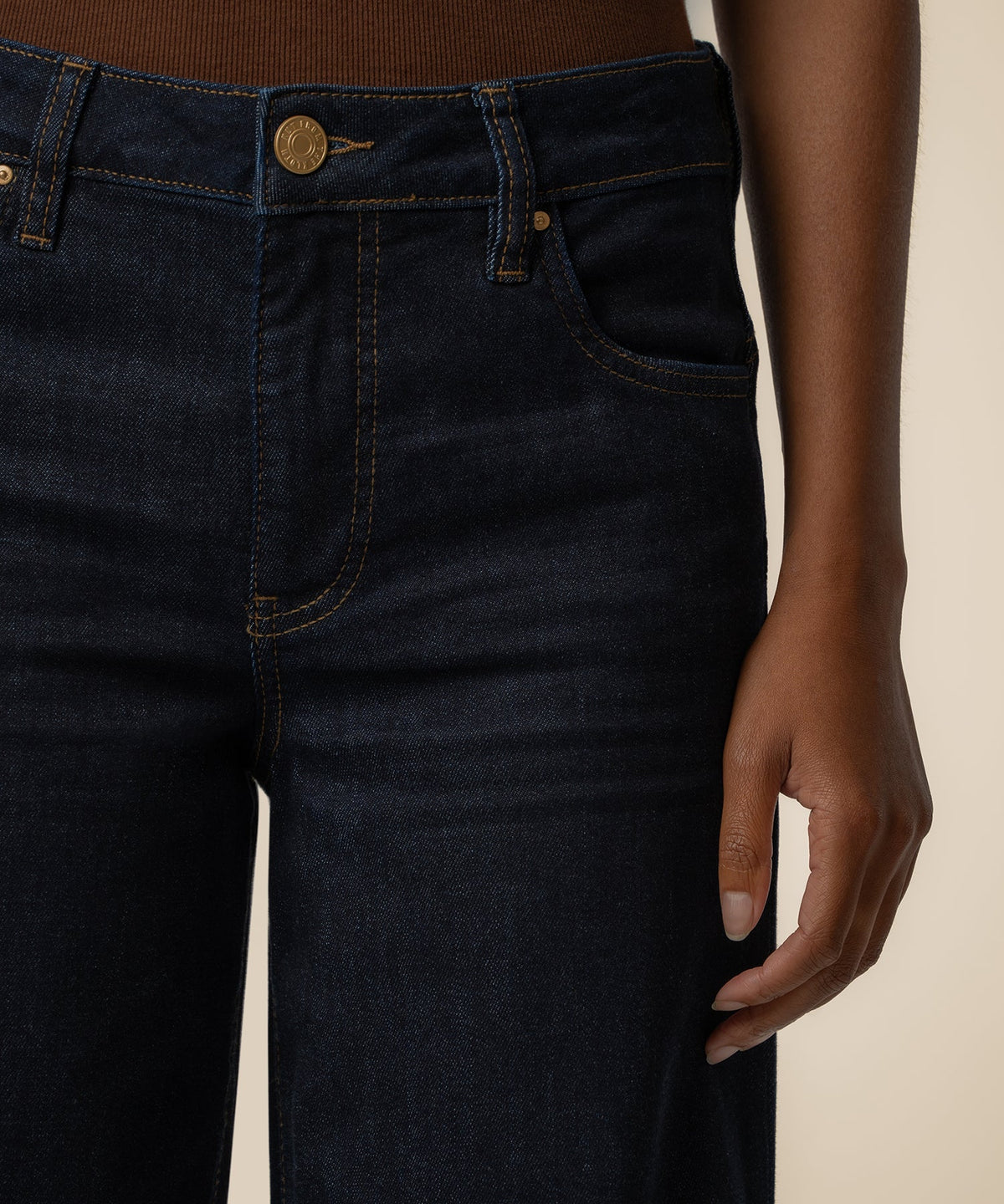 Maya High Rise Fab Ab Wide Leg Jeans