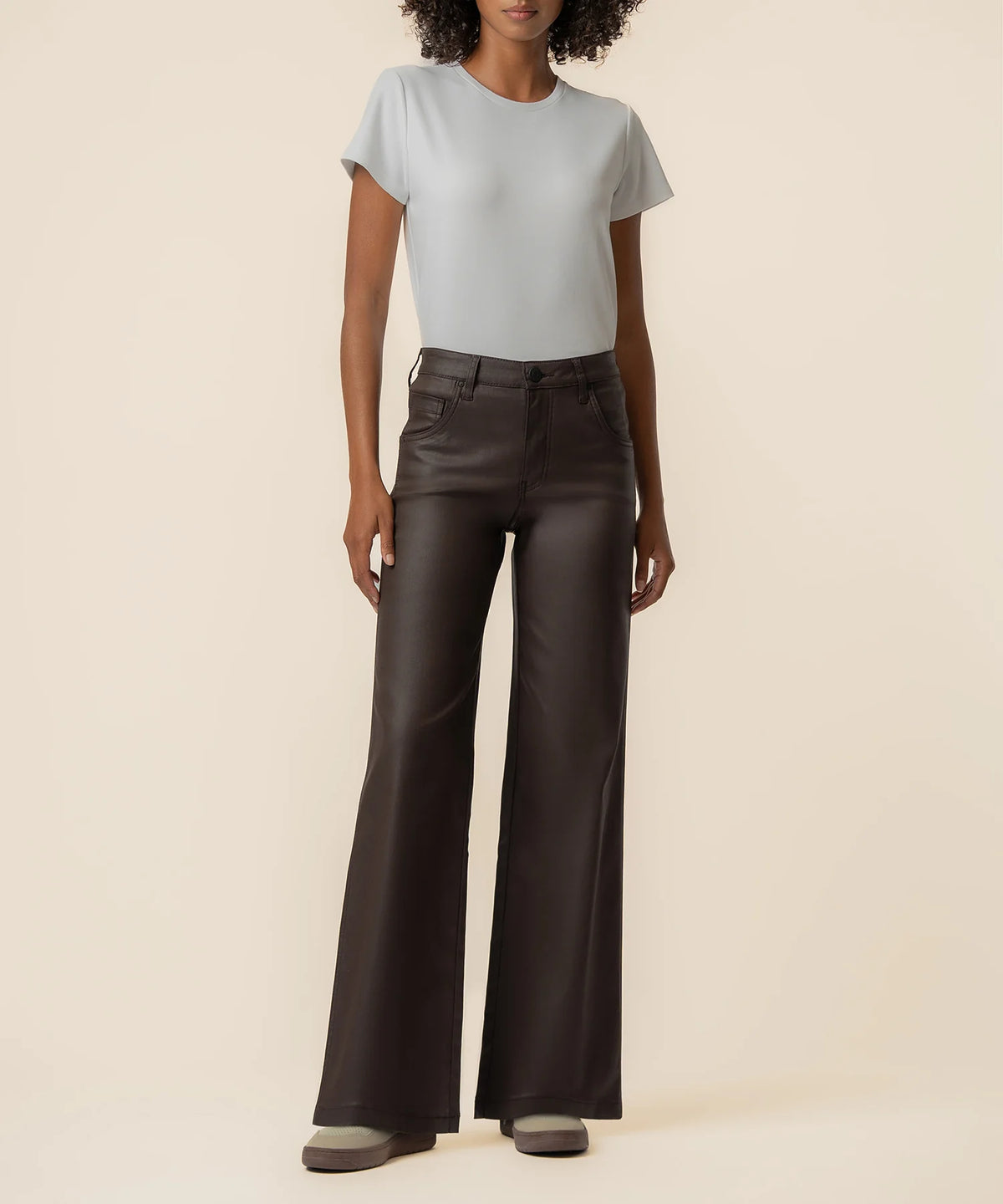 Jodi High Rise Scoop Pocket Straight Leg Pants