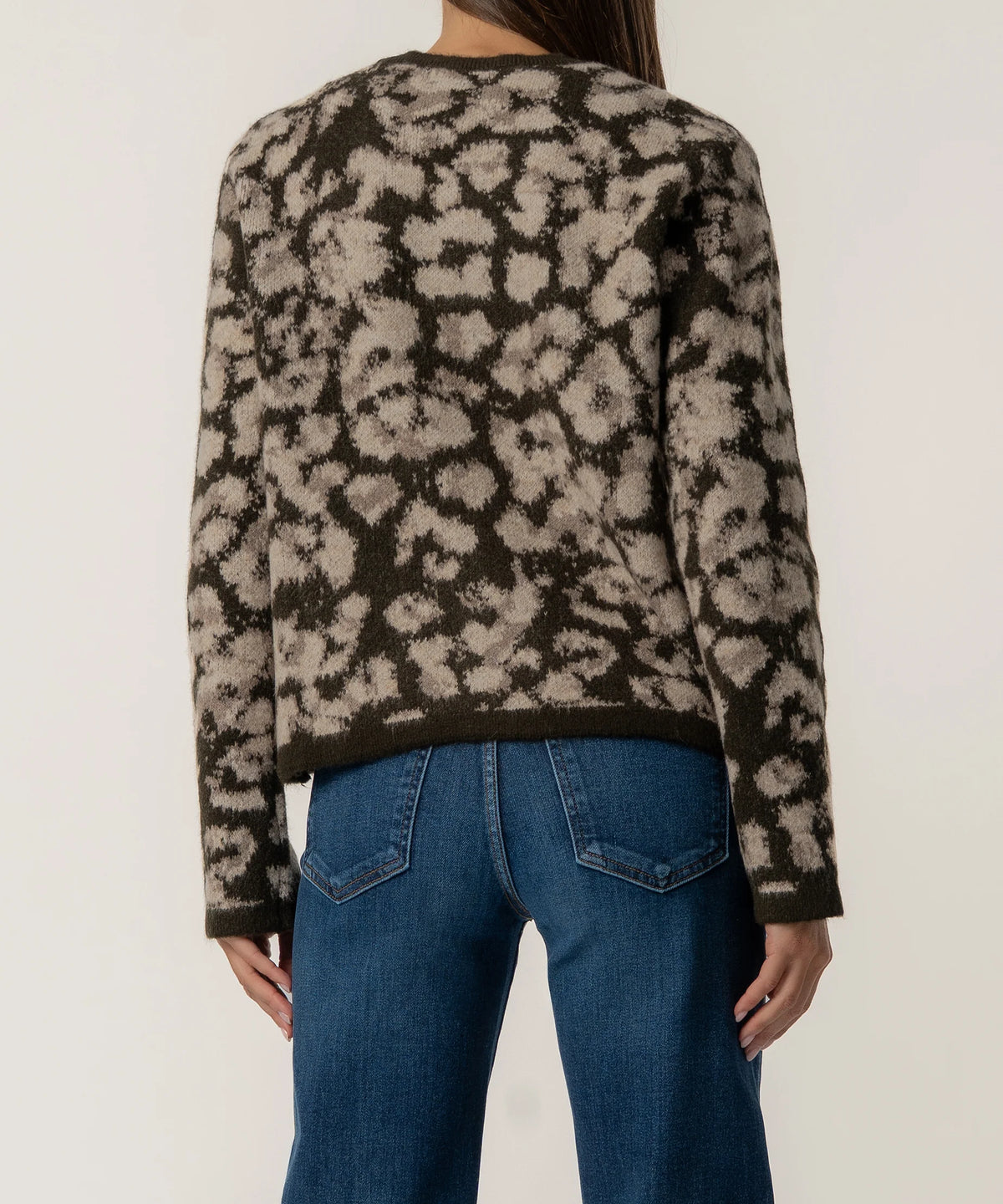Sadie Animal Print Sweater Cardigan