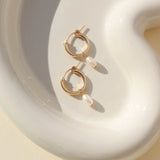 Classic Hoops w/ Pearl Earrings