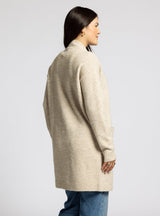 Avani Long Cardigan Heather Beige