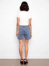 Twill Patch Pocket Shorts Medium Blue