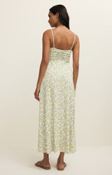 Faya Idra Ditsy Maxi Dress Cloud
