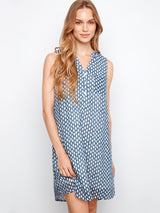 Henley Sleeveless Dress Mini