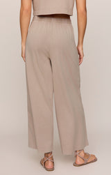 Scout Jersey Flare Pants Stone Gray