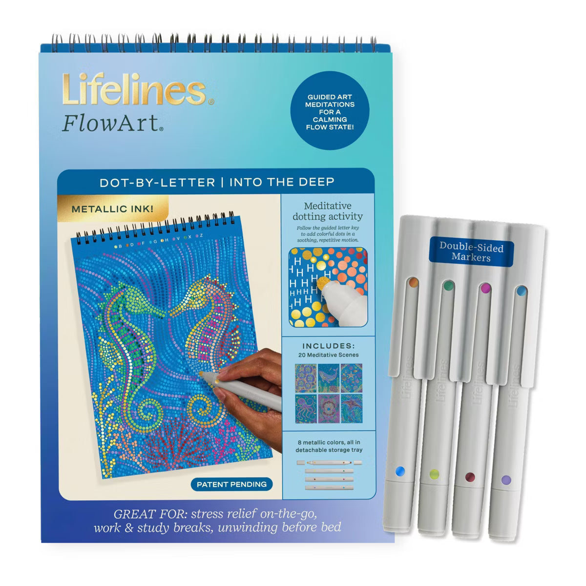 Lifelines FlowArt Dot By Letter Book Into The Deep