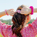 Teleties Silk Hair Scrunchie Small 3 Pack Rose All Day