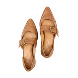 Romeria D'Orsay Flats Tan