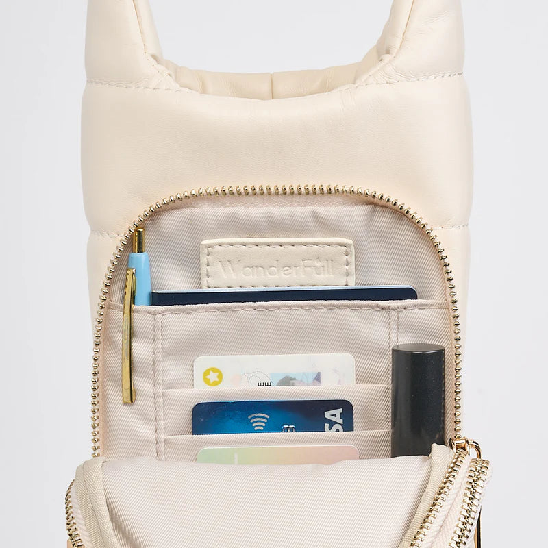 Vegan Leather HydroBag w/ Strap Bundle Ivory
