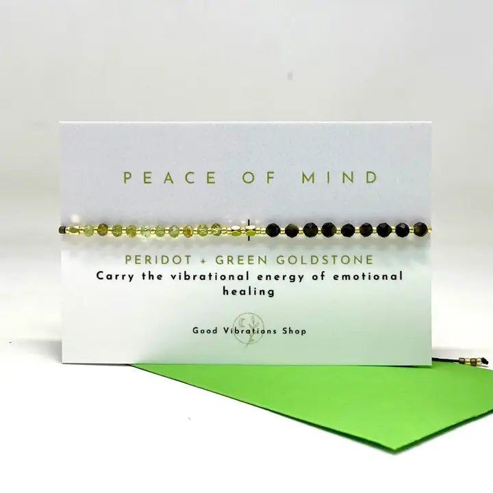 Gemstone Intention Bracelet + Peace of Mind