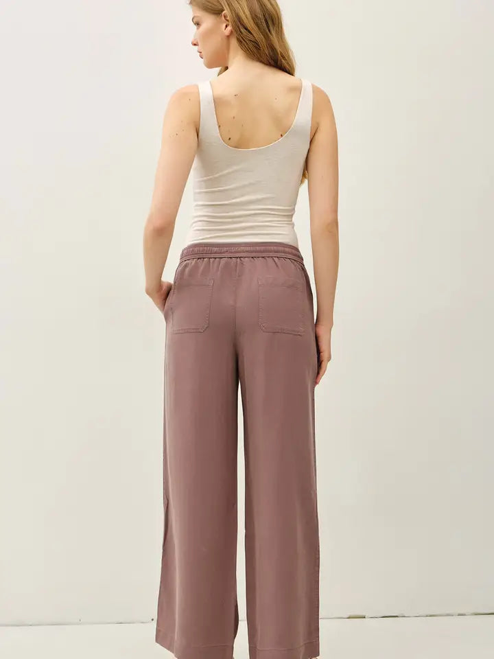 Tencel Wide Leg Pants Cocoa