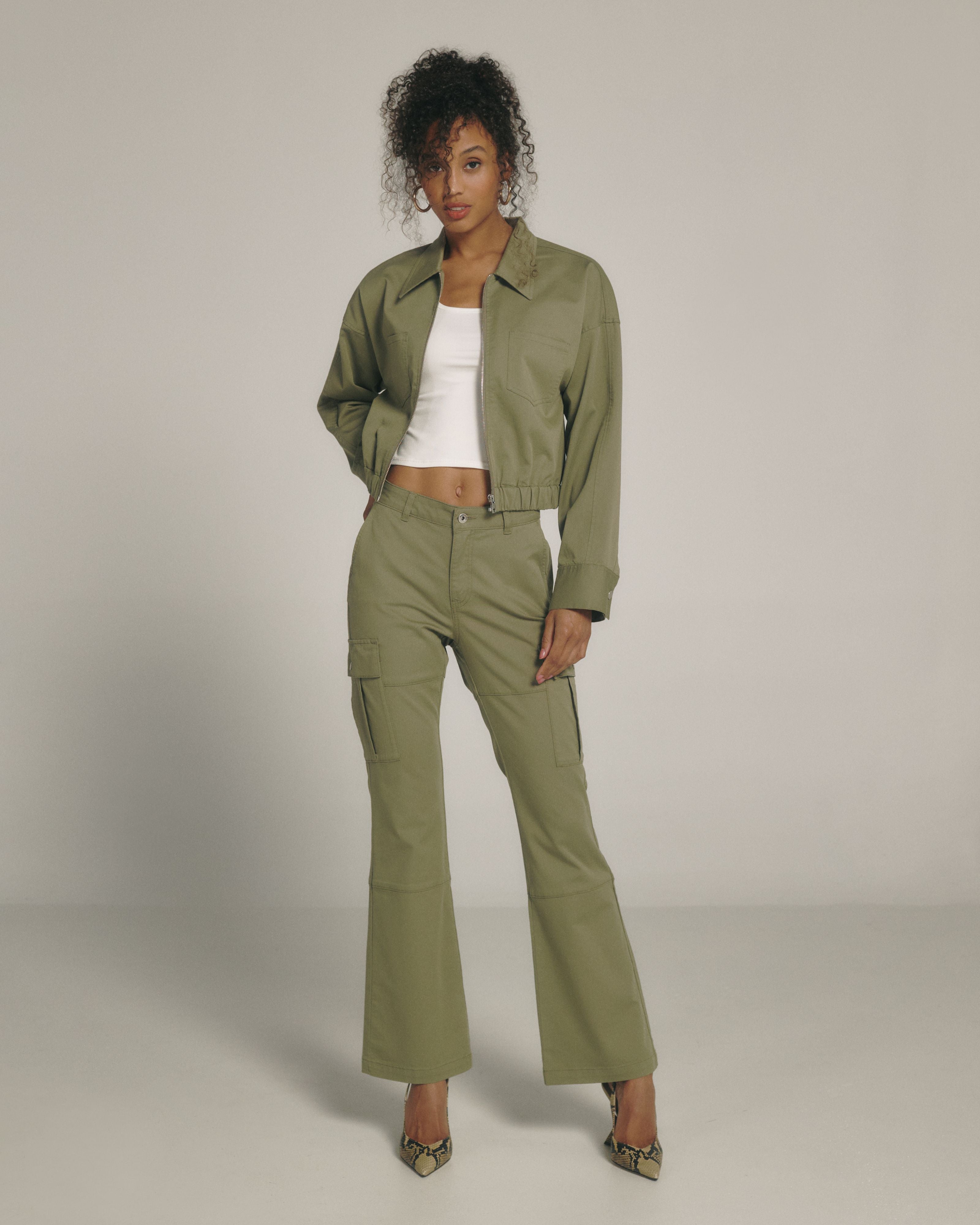 Eula Trucker Jacket Olive