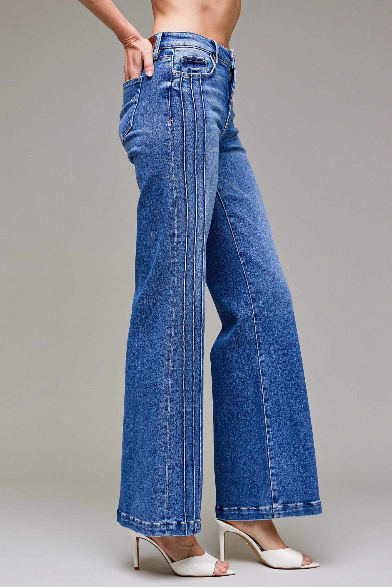 Happi Side Seam Detail Jeans Dark
