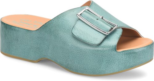 York Platform Sandals Teal