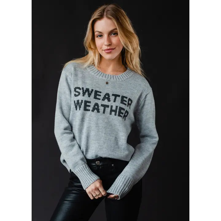 Sweater Weather Sweater Grey