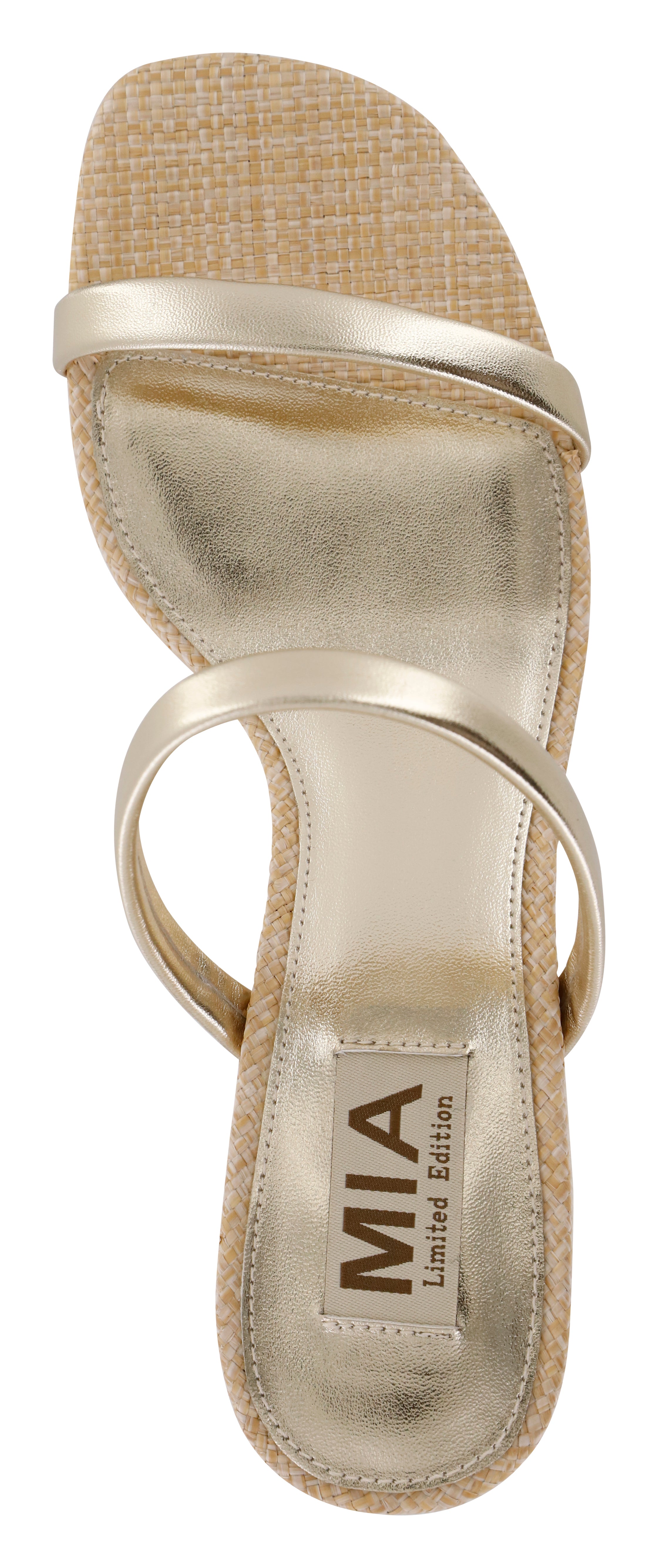 Isabeli Espadrille Heeled Sandals Soft Gold