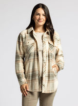 Tullis Plaid Jacket Vanilla Vetiver
