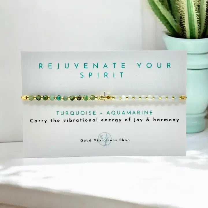 Gemstone Intention Bracelet + Rejuvenate Your Spirit