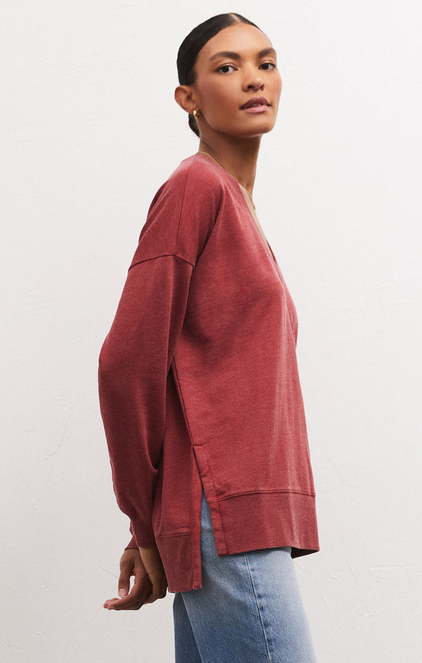 Modern Vneck Weekender Ruby
