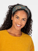 Full Boho Bandeau Sage Gold Medallion