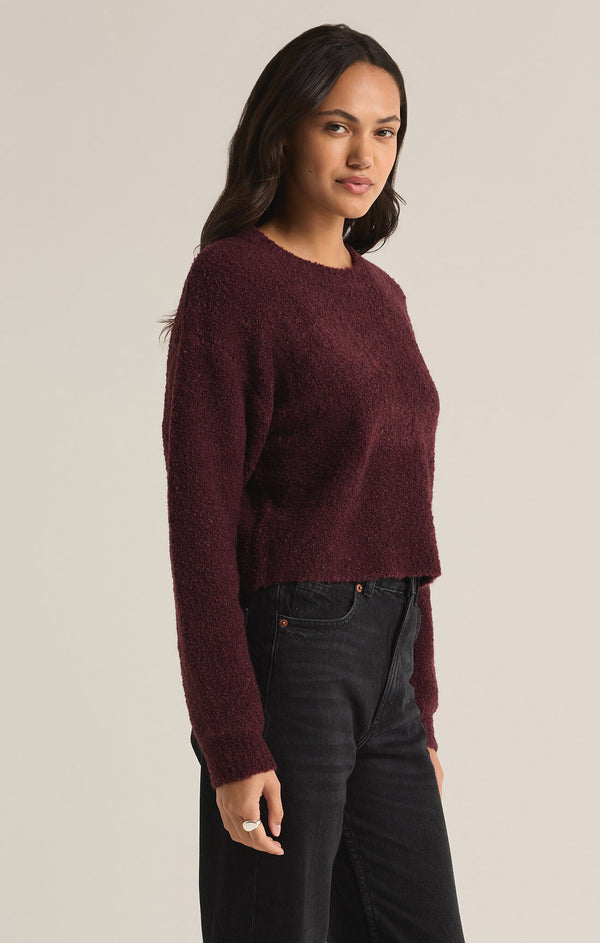 Destiny Sweater Berry Wine