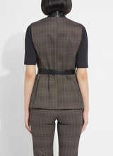 Frankie Sleeveless Blazer Speckled Salt + Pepper