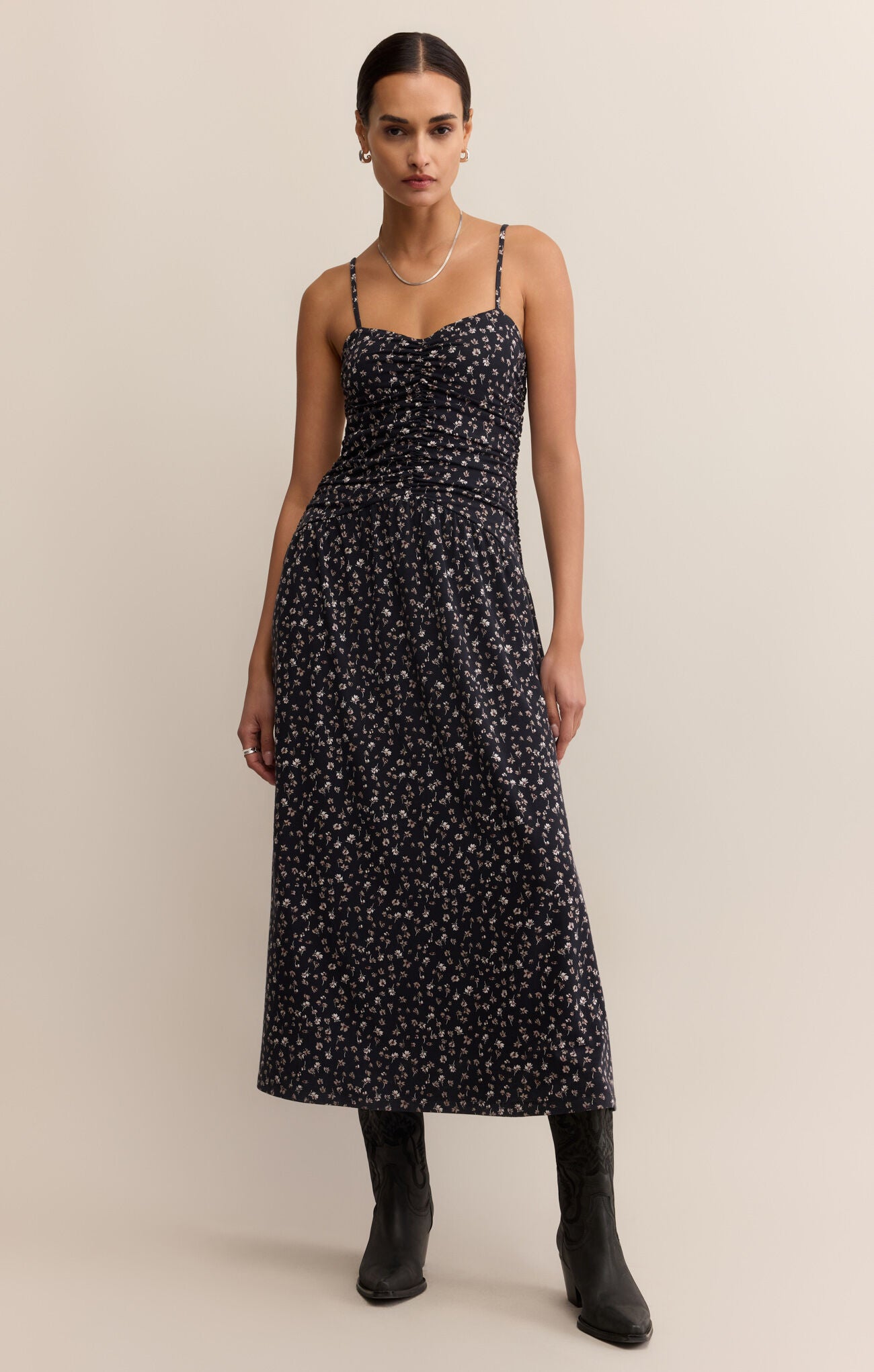 Georgina Dellah Ditsy Dress Black
