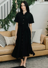 The Winston Midi Dress Black