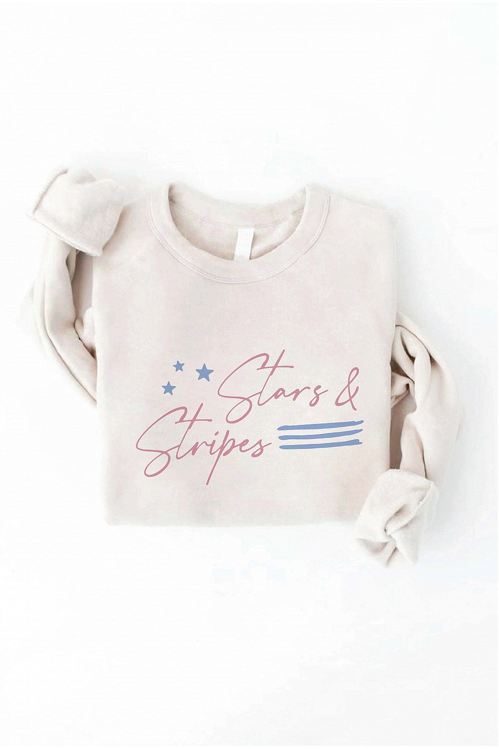 Stars & Stripes Graphic Sweatshirt Heather Dust