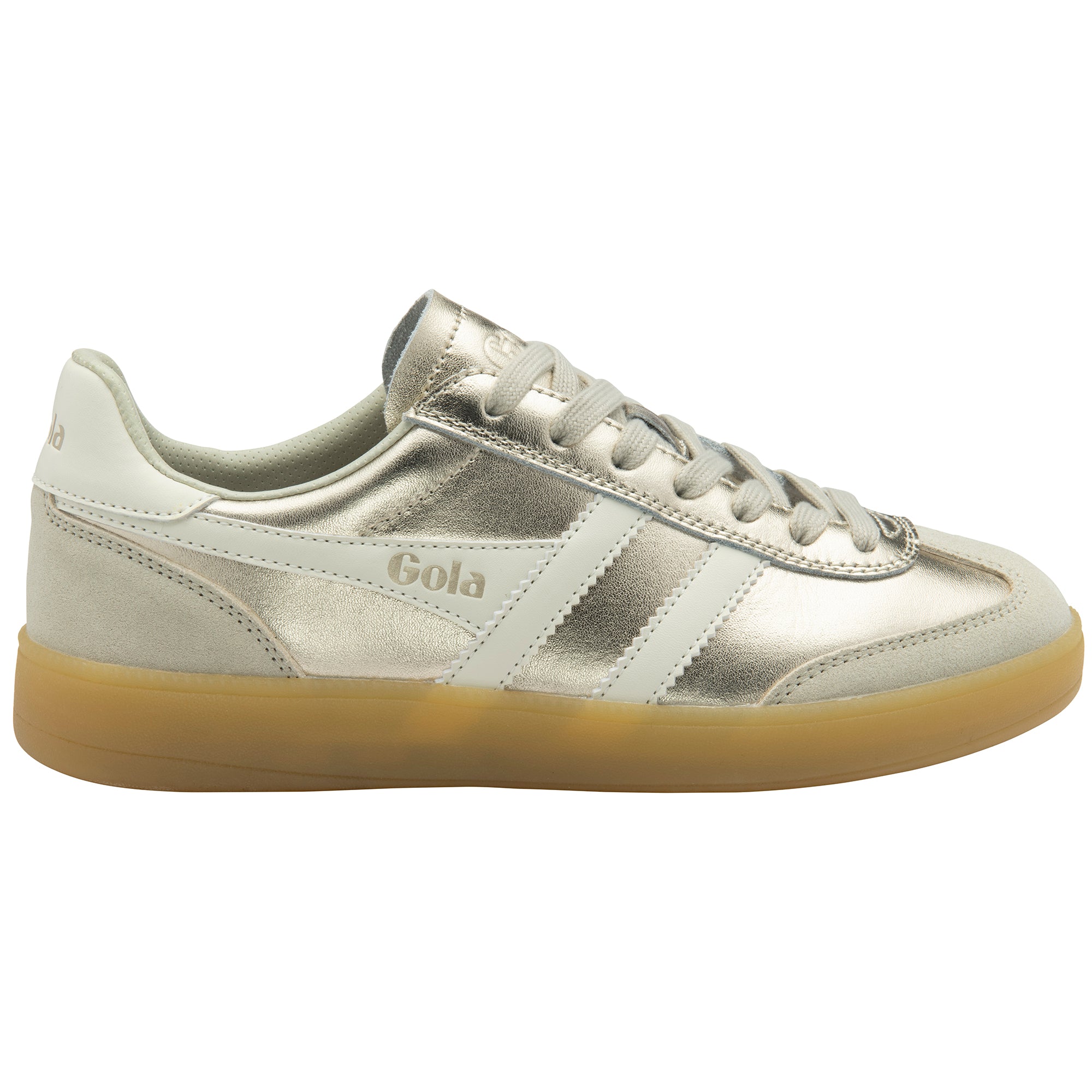 Viper Metallic Sneakers Gold, Off White + Gum