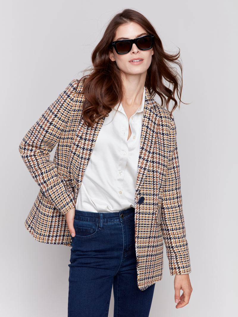 Lux Plaid Blazer